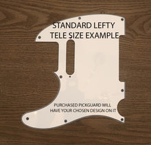Load image into Gallery viewer, Vintage Paisley Blue on White-Paisley Tele Pickguard by Carmedon
